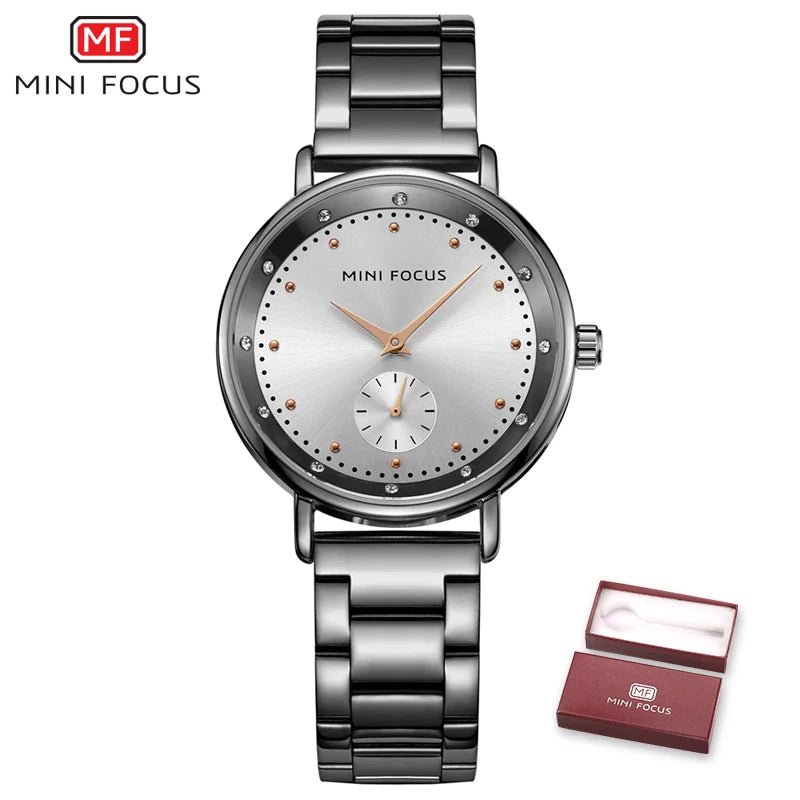 MINI FOCUS Rose Gold Watch Women Quartz Watches Ladies Top Brand Luxury Female Wrist Watchs Girl Clock Relogio Feminino