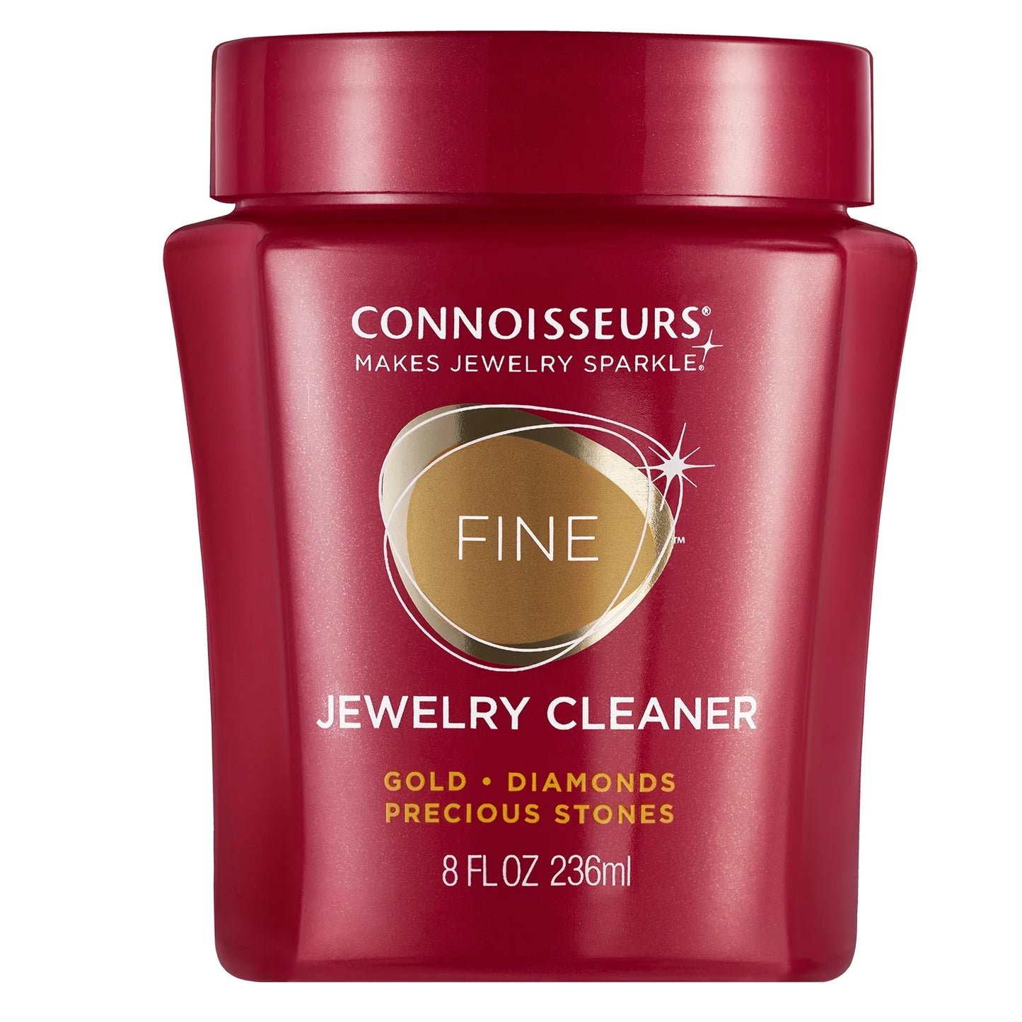 Premium Jewelry Cleaning Solution for Gold, Diamonds, Platinum, and Gemstones, 8 Fl Oz
