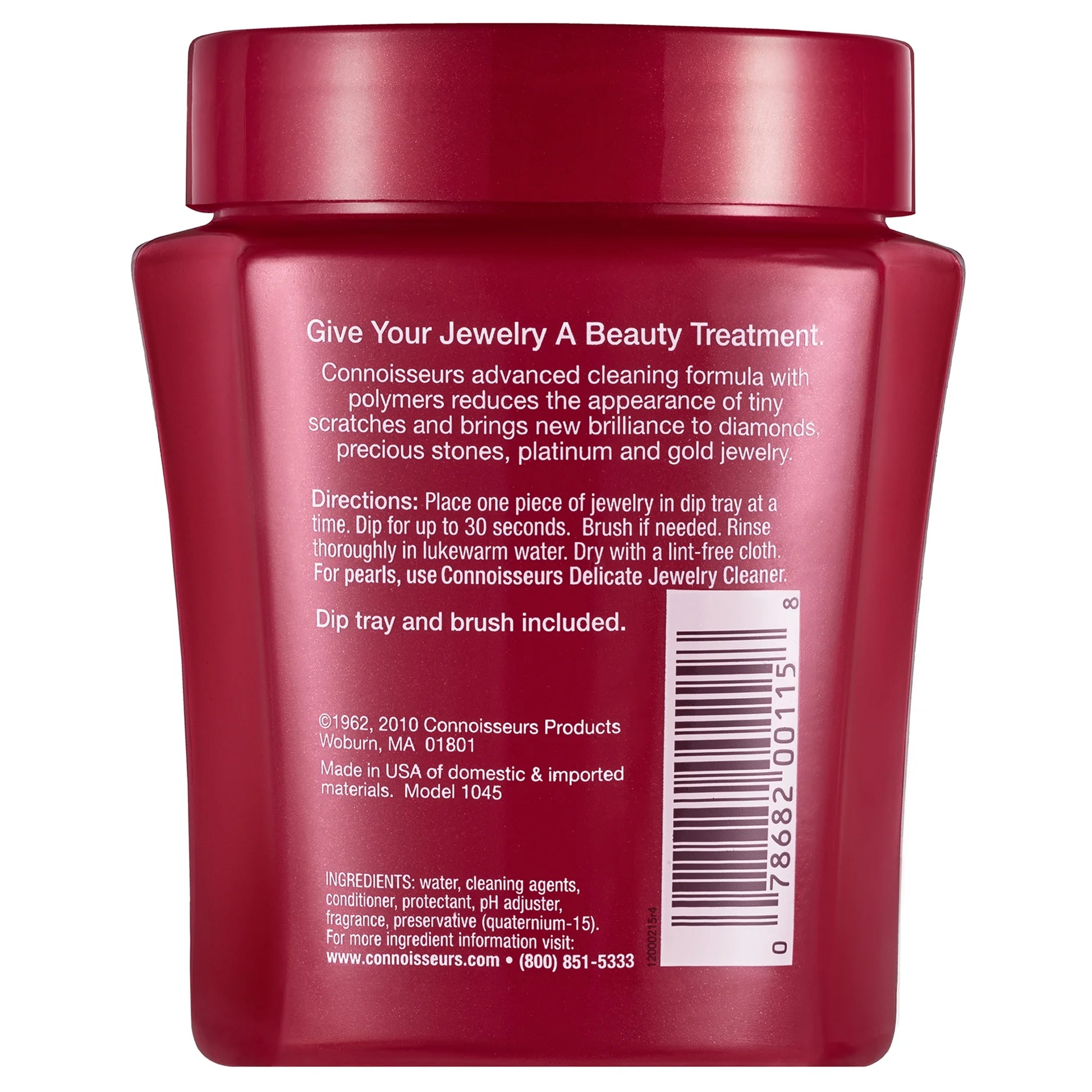 Premium Jewelry Cleaning Solution for Gold, Diamonds, Platinum, and Gemstones, 8 Fl Oz