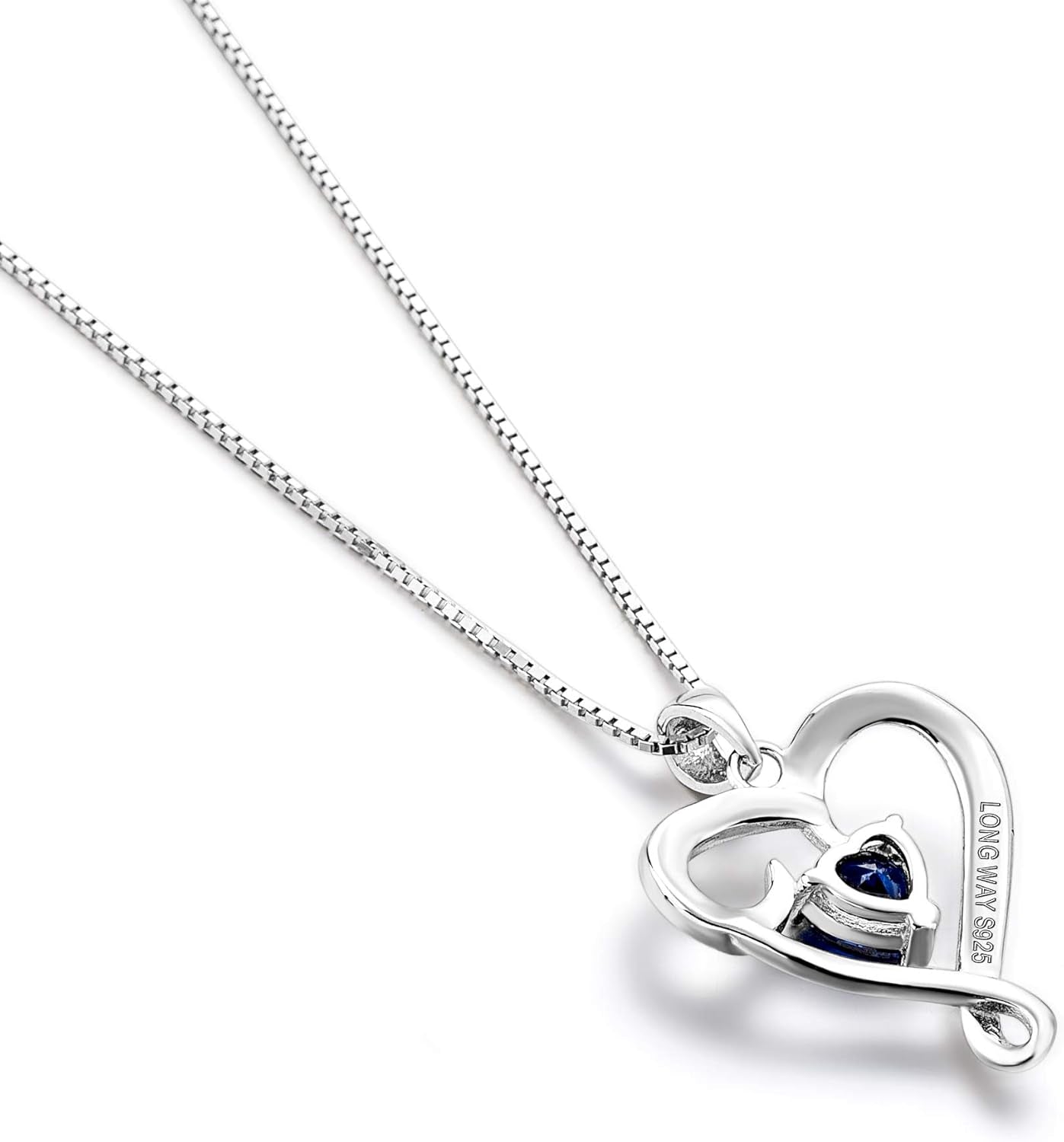 Mother'S Birthday Gift I Love You Mom S925 Sterling Silver Heart Pendant Necklace