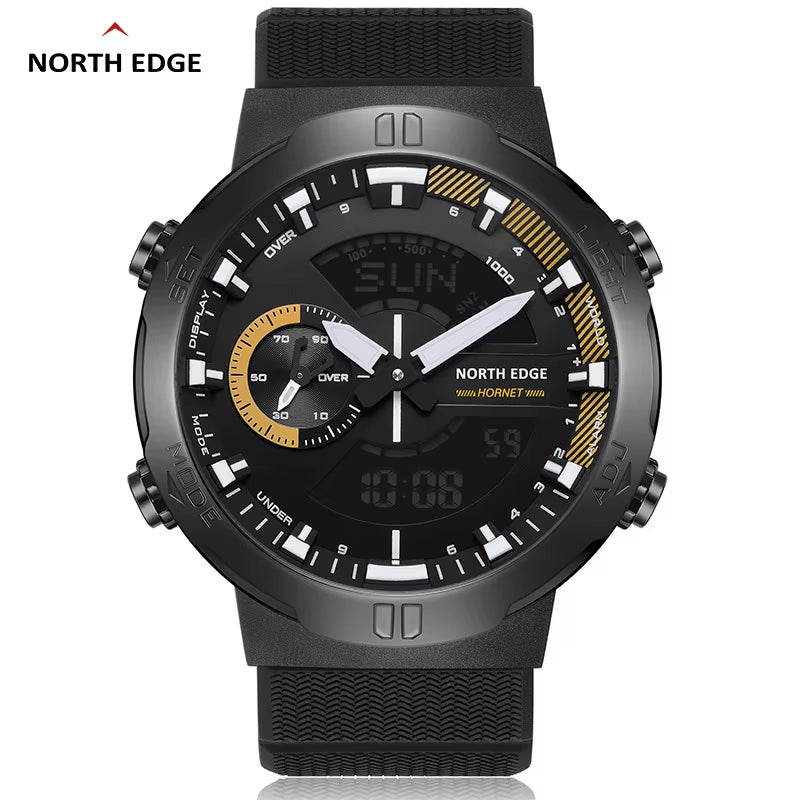 2022 HORNET Men'S Digital Watch Running Cycling Sports Watches Waterproof 50M World Time Speed Illuminator Wristwatch