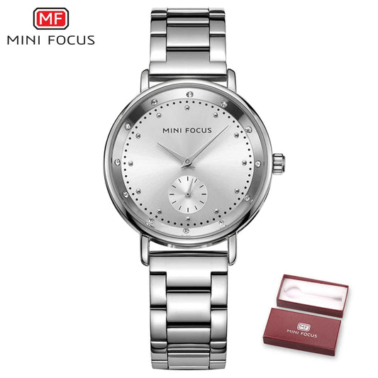 MINI FOCUS Rose Gold Watch Women Quartz Watches Ladies Top Brand Luxury Female Wrist Watchs Girl Clock Relogio Feminino