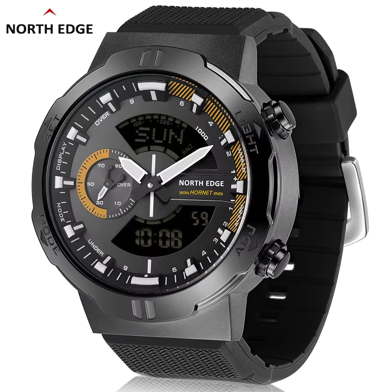 2022 HORNET Men'S Digital Watch Running Cycling Sports Watches Waterproof 50M World Time Speed Illuminator Wristwatch